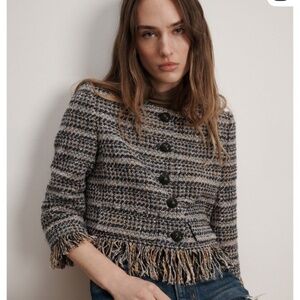 NWT Veronica "Lyons"  Tweed Blazer size 00